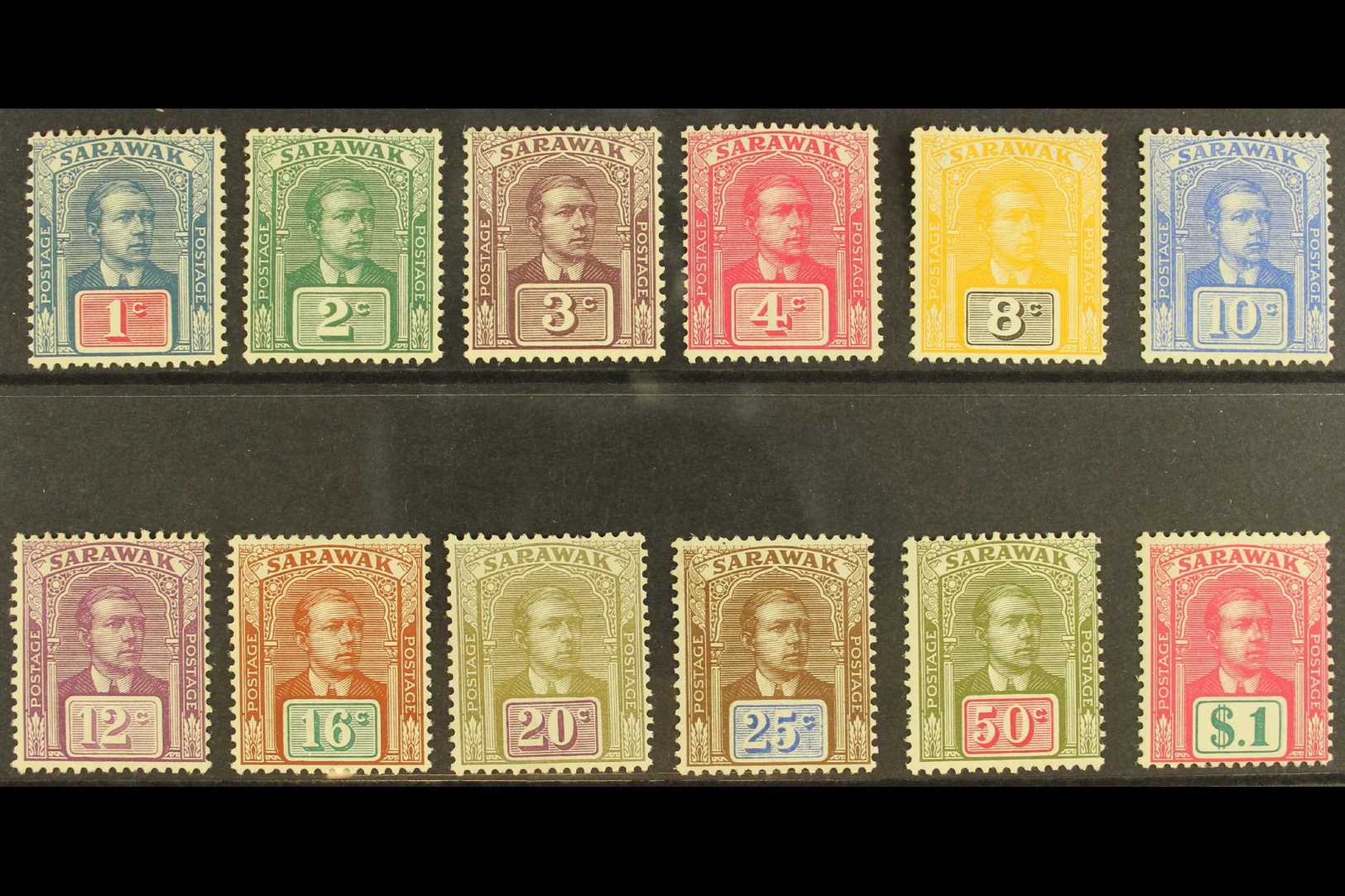 1918 Charles Brooke Definitive Set, SG 50/61, Fine Mint (12 Stamps) For More Images, Please Visit Http://www.sandafayre. - Sarawak (...-1963)