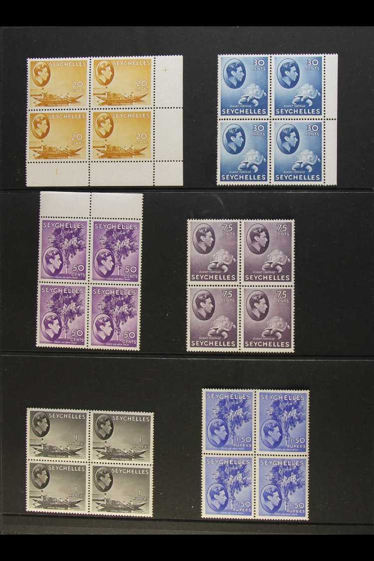 1937-75 MINT / NHM AUCTION PURCHASE A Useful, Lightly Duplicated Range Of Issues On Stock Pages & In Glassines, A Collec - Seychelles (...-1976)