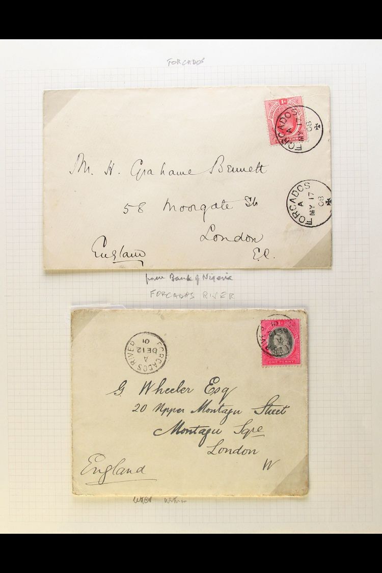 1902-14 COVERS AND CARDS COLLECTION A Commercially Used Assembly Of Covers And Cards Bearing Stamps Of Lagos Or Southern - Nigeria (...-1960)