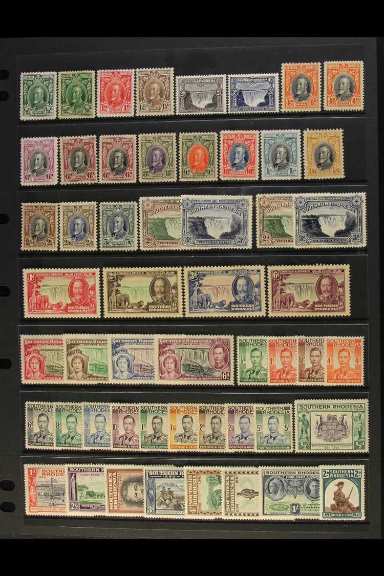 1931-64 MINT COLLECTION Complete Basic Run SG 15a/105, D1/5, D7, Incl. 1931-7 Defins Set Plus 4d Perf.14, 6d All Perfs,  - Southern Rhodesia (...-1964)