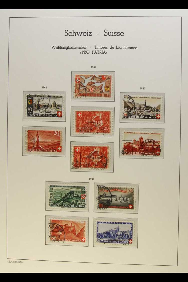 PRO PATRIA 1936-1989 Very Fine Used Collection On "Lighthouse" Hingeless Printed Leaves (with Additional Pages Through T - Andere & Zonder Classificatie