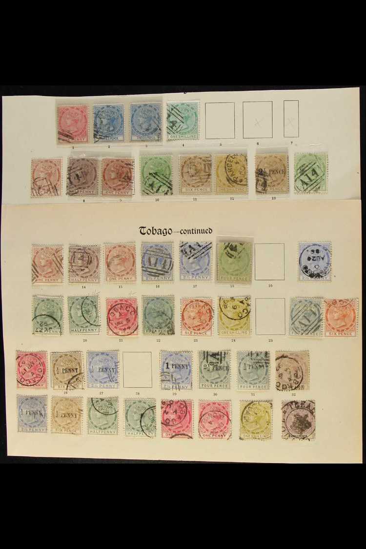 1879-1896 ATTRACTIVE FINE USED COLLECTION On A Page, Inc 1879 1d, 3d (x2) & 1s, 1880 Set Inc 1d (x2) & 4d (x2), 1883 2½d - Trinidad & Tobago (...-1961)