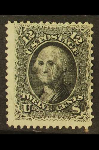 1861-2 12c Black, Washington, Scott 69, Lightly Used. For More Images, Please Visit Http://www.sandafayre.com/itemdetail - Autres & Non Classés