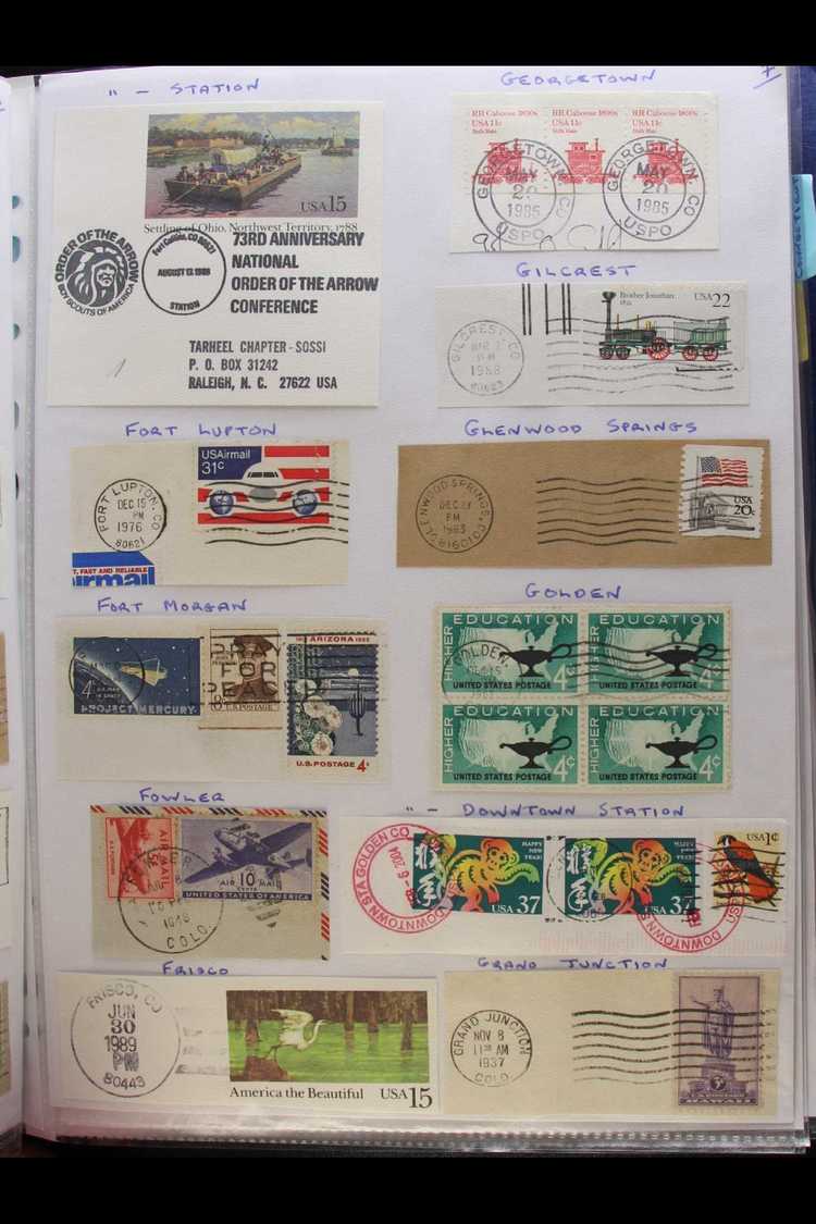 POSTMARK COLLECTION An All Period Range Of Issues, Mostly Tied On Piece With Examples Of Town & City Cds From The States - Andere & Zonder Classificatie