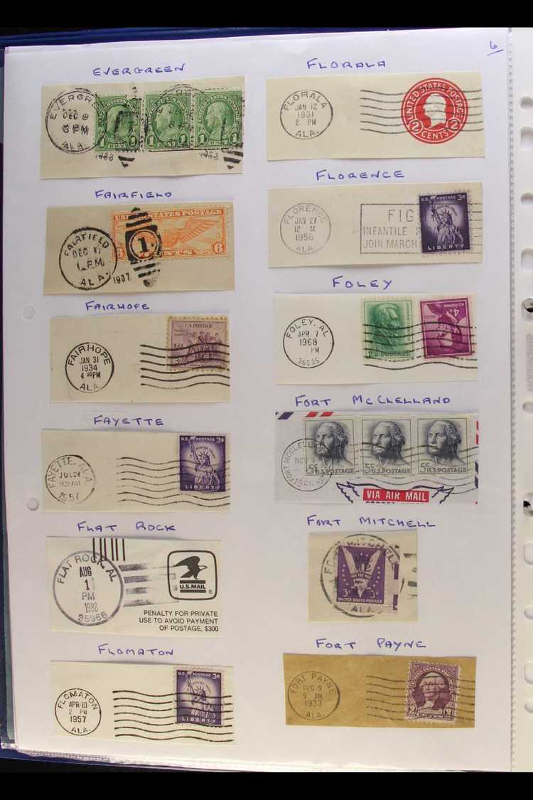 POSTMARK COLLECTION An All Period Range Of Issues, Mostly Tied On Piece With Examples Of Town & City Cds From The States - Autres & Non Classés