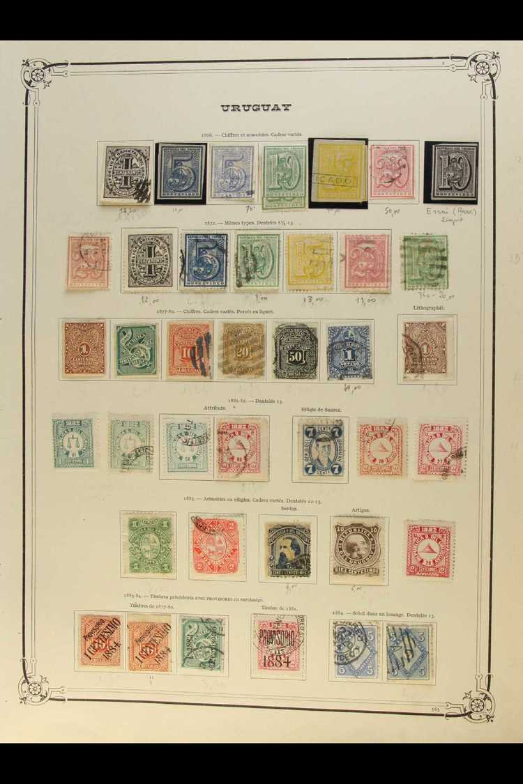 1866-1965 ALL DIFFERENT COLLECTION. A Most Useful, Mint & Used Collection Presented On Printed Yvert Pages. Collection S - Uruguay