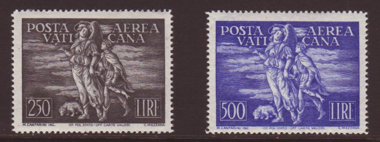 1948 250L Violet-black & 500L Ultramarine Airs, Sassone 16/17, SG 137/38, Very Fine Mint, Fresh! (2 Stamps) For More Ima - Autres & Non Classés