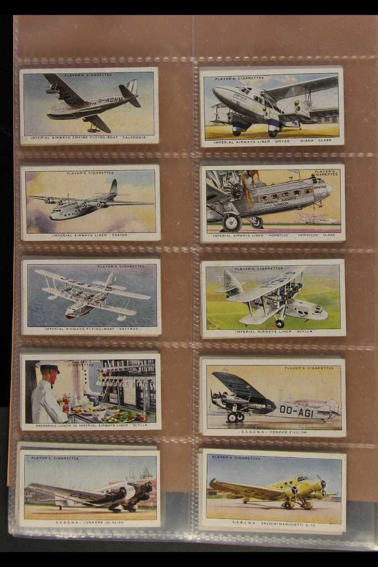 1936-39 SETS COLLECTION Presented In An Album. Includes 1936 Players "International Airliners" (50), 1937 Carreras "Our  - Autres & Non Classés