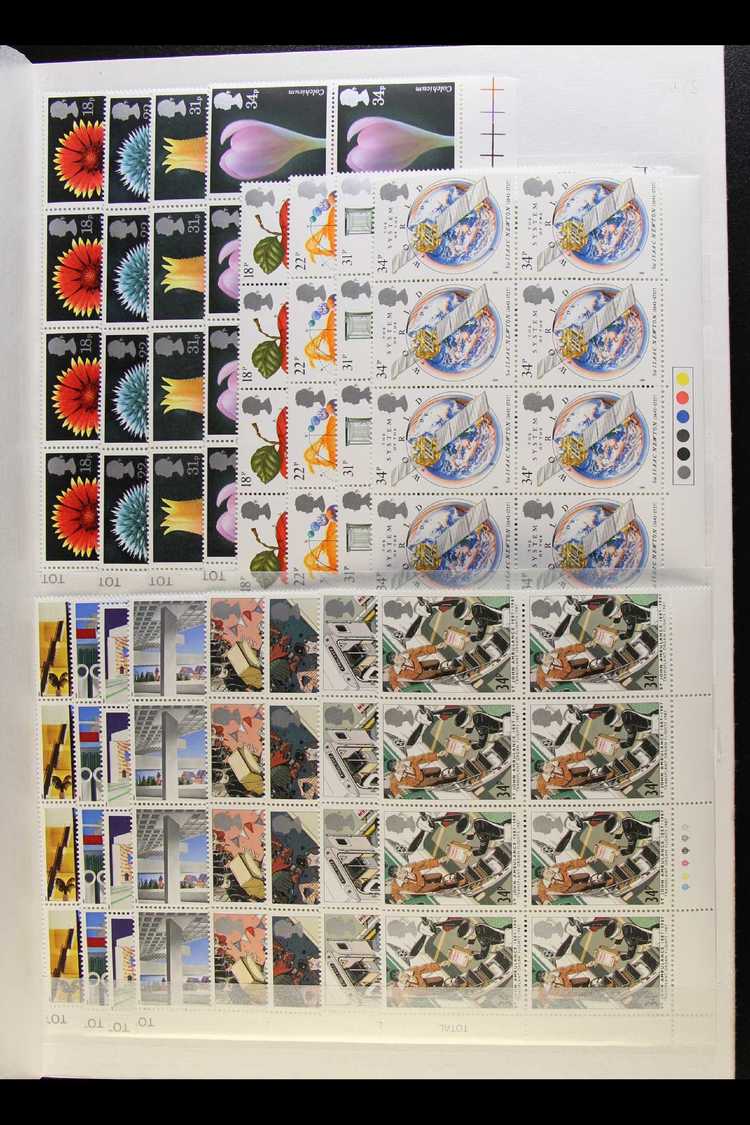 1987-1988 NHM COMMEMORATIVE SETS IN MULTIPLES A Complete Two Year Run Of Commemoratives, From 1987 Flowers To 1988 Chris - Sonstige & Ohne Zuordnung