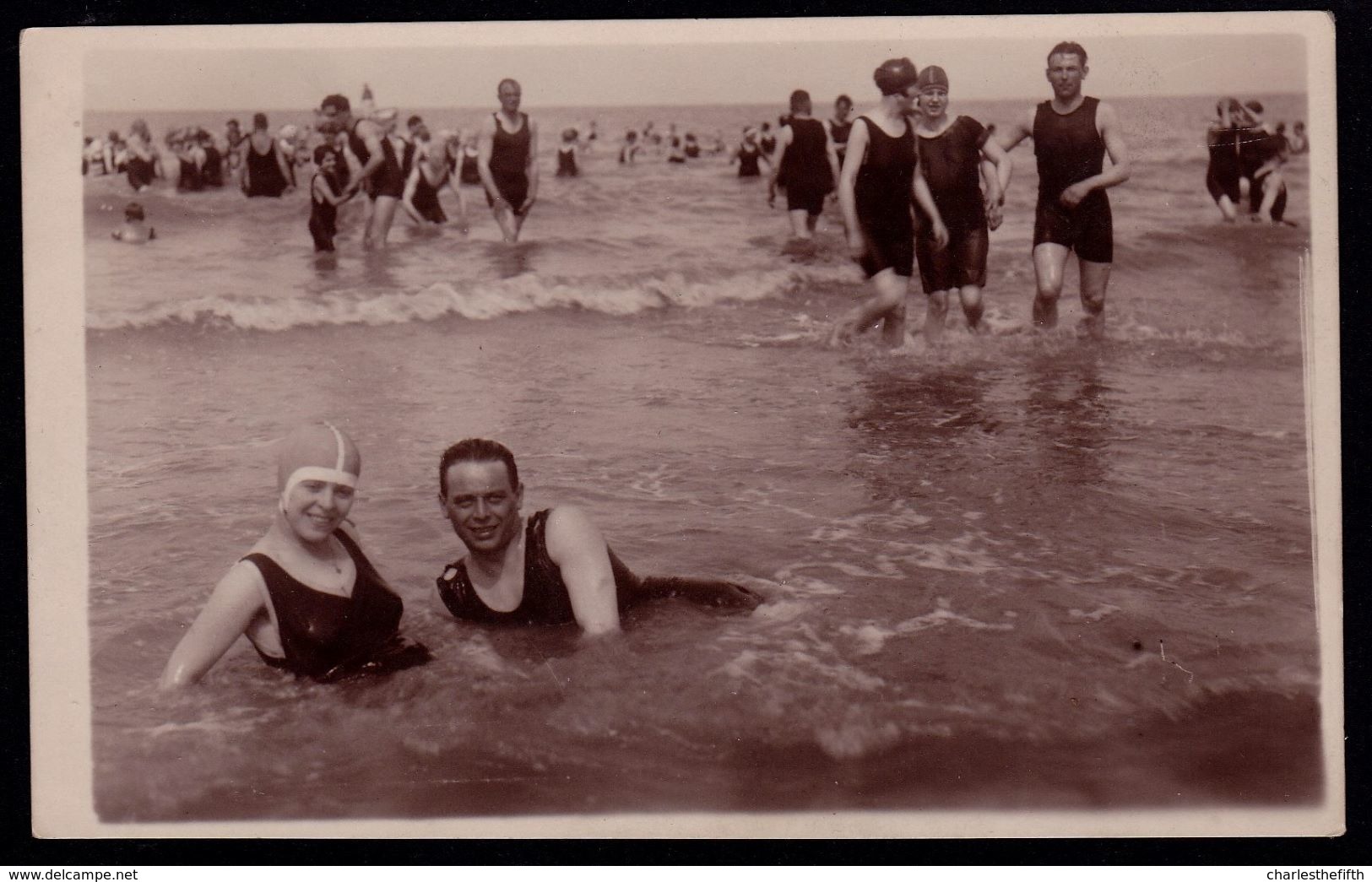 CARTE DE PHOTO FOTOKAART BLANKENBERGHE BLANKENBERGE HOUTART LAUREYS * à L'eau * - Blankenberge