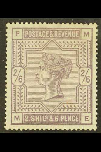 1883-84 2s6d Lilac On White Paper, SG 178, Lightly Hinged Mint, Some Light Creasing / Wrinkles & A Couple Of Shortish Pe - Sonstige & Ohne Zuordnung