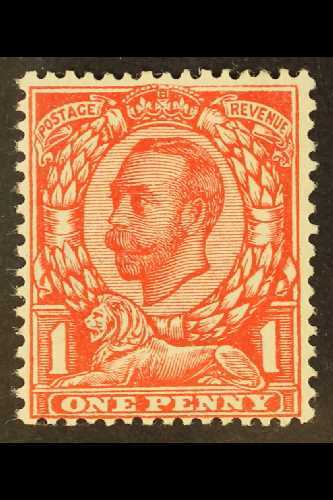 1912 1d Bright Scarlet, NO CROSS ON CROWN, SG 341a, Never Hinged Mint. For More Images, Please Visit Http://www.sandafay - Non Classés