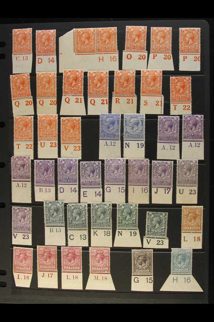 1912-22 DEFINITIVES (WMK ROYAL CYPHER) CONTROLS All Different Mint Collection, Mostly Singles, Chiefly Fine Condition (s - Non Classés