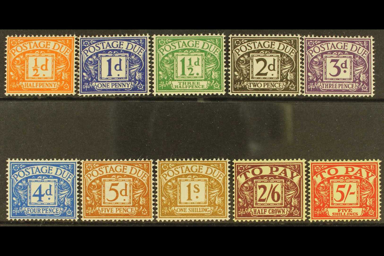 POSTAGE DUE 1955-57 Set Complete, D46/55, Very Fine Mint, Cat £425 (10 Stamps) For More Images, Please Visit Http://www. - Andere & Zonder Classificatie