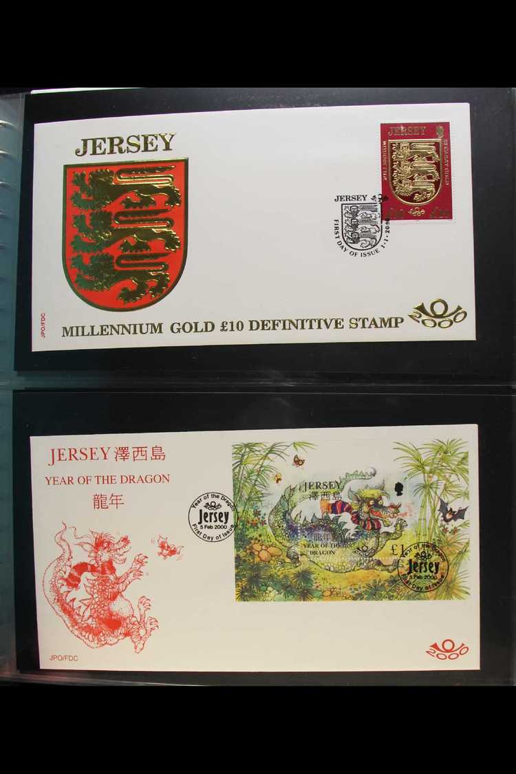 JERSEY FIRST DAY COVERS 1993-2005 COMPLETE COLLECTION Of All Different Illustrated Unaddressed First Day Covers Housed I - Autres & Non Classés