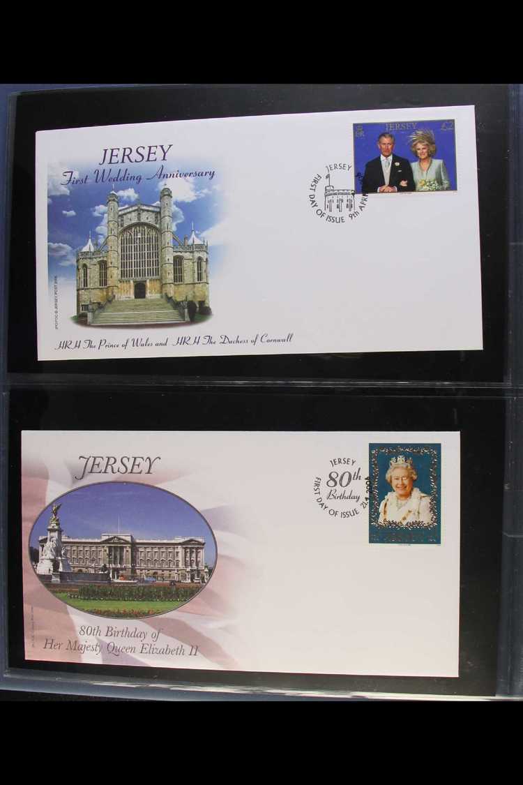 JERSEY FIRST DAY COVERS 2006-2012 COMPLETE COLLECTION Of All Different Illustrated Unaddressed First Day Covers Housed I - Autres & Non Classés