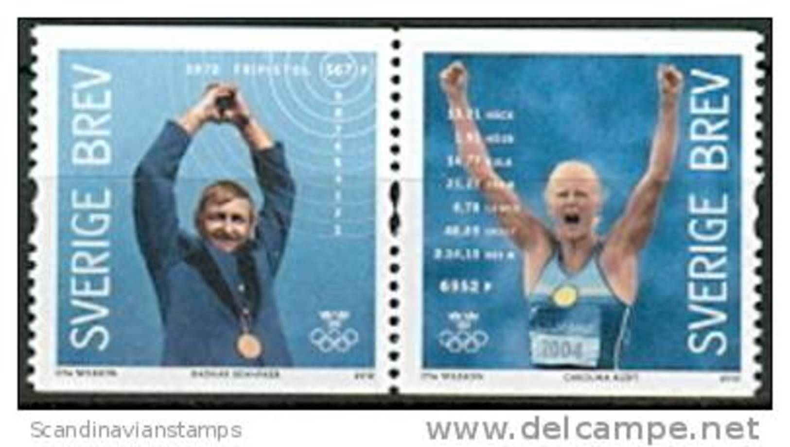 ZWEDEN 2012 Zweedse Olympiawinnaars Paar 1 PF-MNH - Unused Stamps