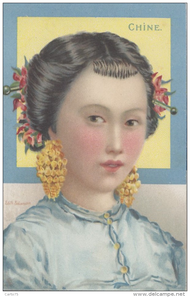 Chine - China - Artist Edith Salaman - Portrait Of A Young Lady - Editeur Tuck - China