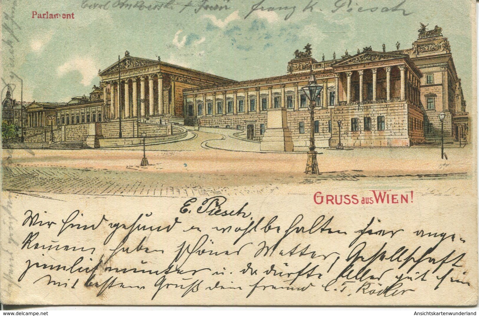 Gruss Aus Wien 1899 (002039) - Ringstrasse
