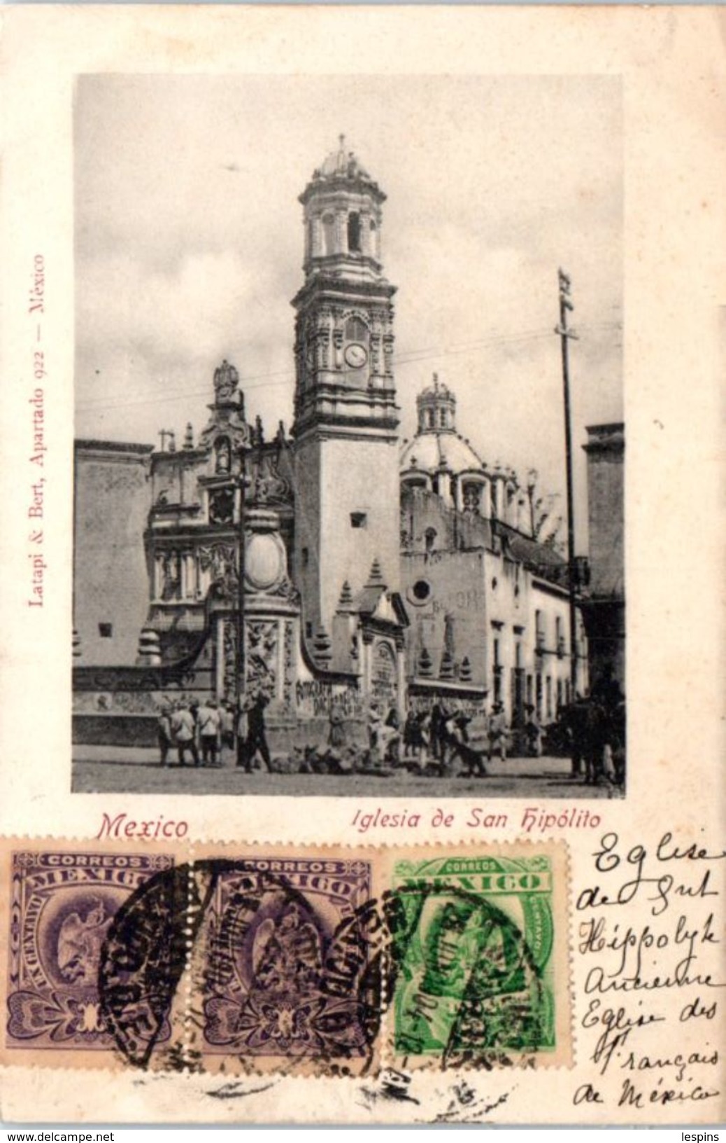 AMERIQUE -- MEXIQUE -- Mexico - Iglesia  De San Hipolito - México