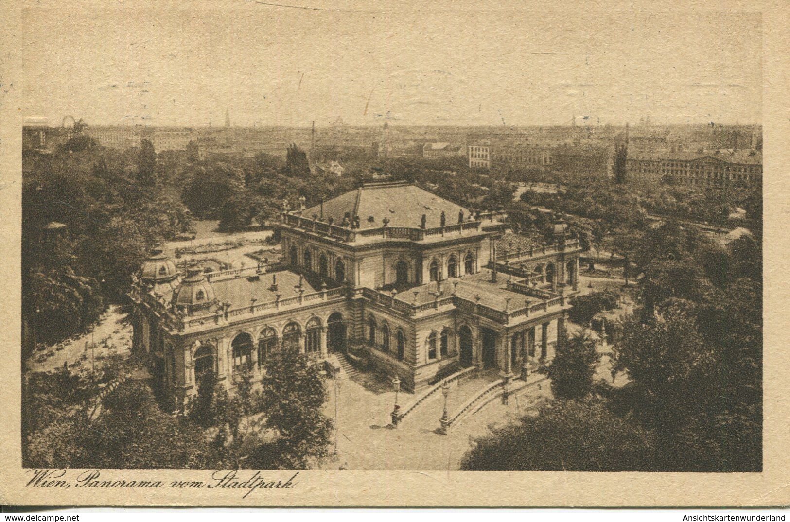 Wien - Panorama Vom Stadtpark 1925 (002043) - Ringstrasse