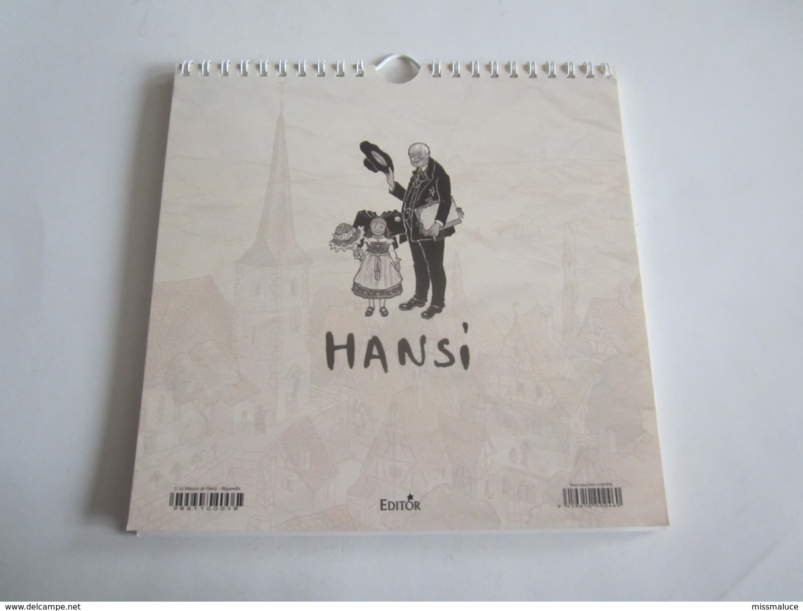 Calendrier L'Alsace De Hansi Illustrateur 2010 à 2011 - Autres & Non Classés