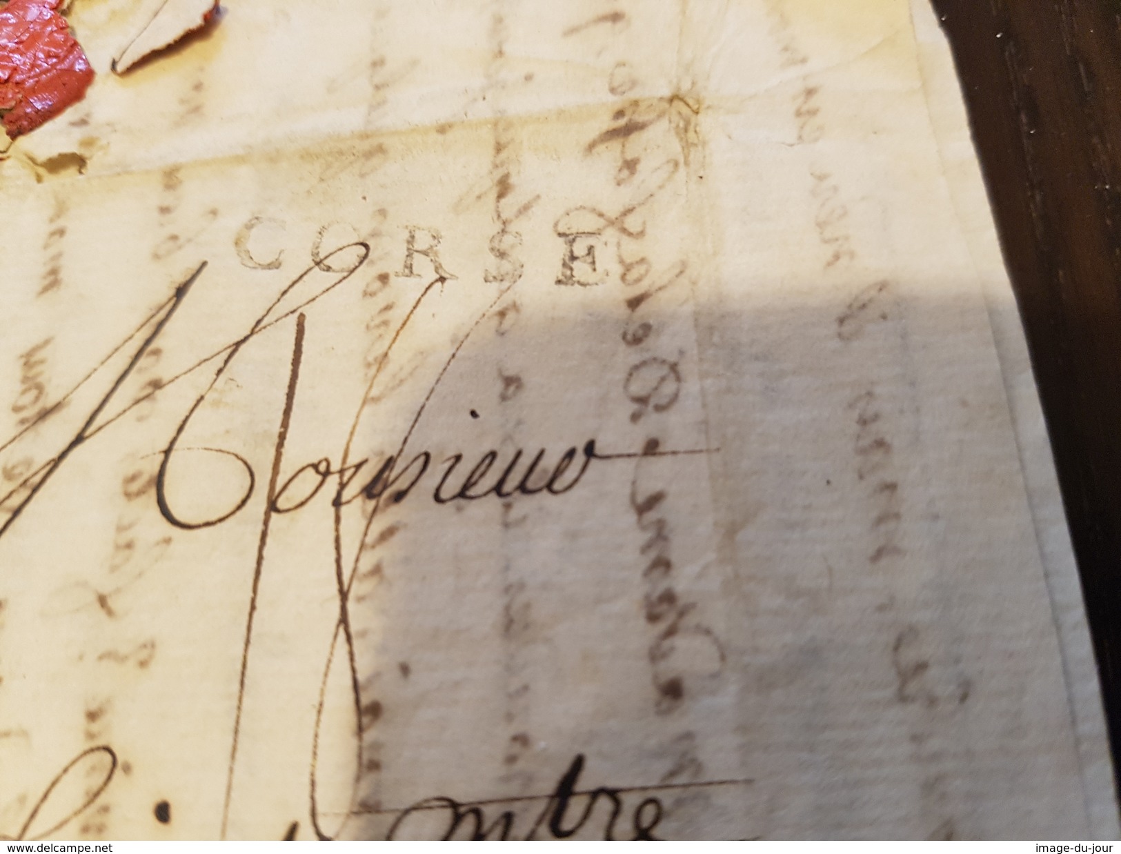 Lettre 1771 Corse Fariat Ingenieur Geometre Plan Terrier Ile De Corse - Documents Historiques