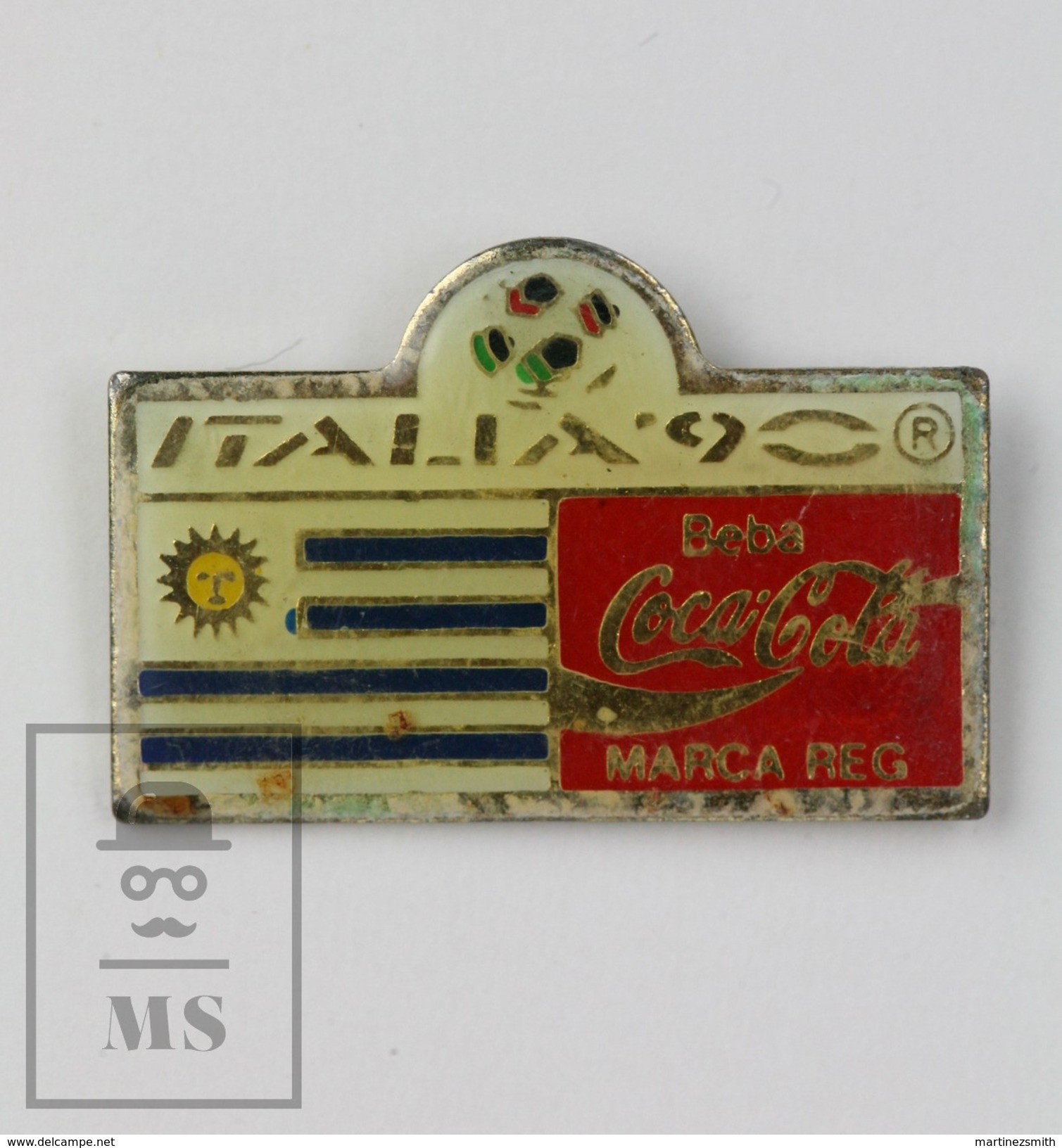 Coca Cola Italy 1990 FIFA World CUP Pin Badge - Coca-Cola