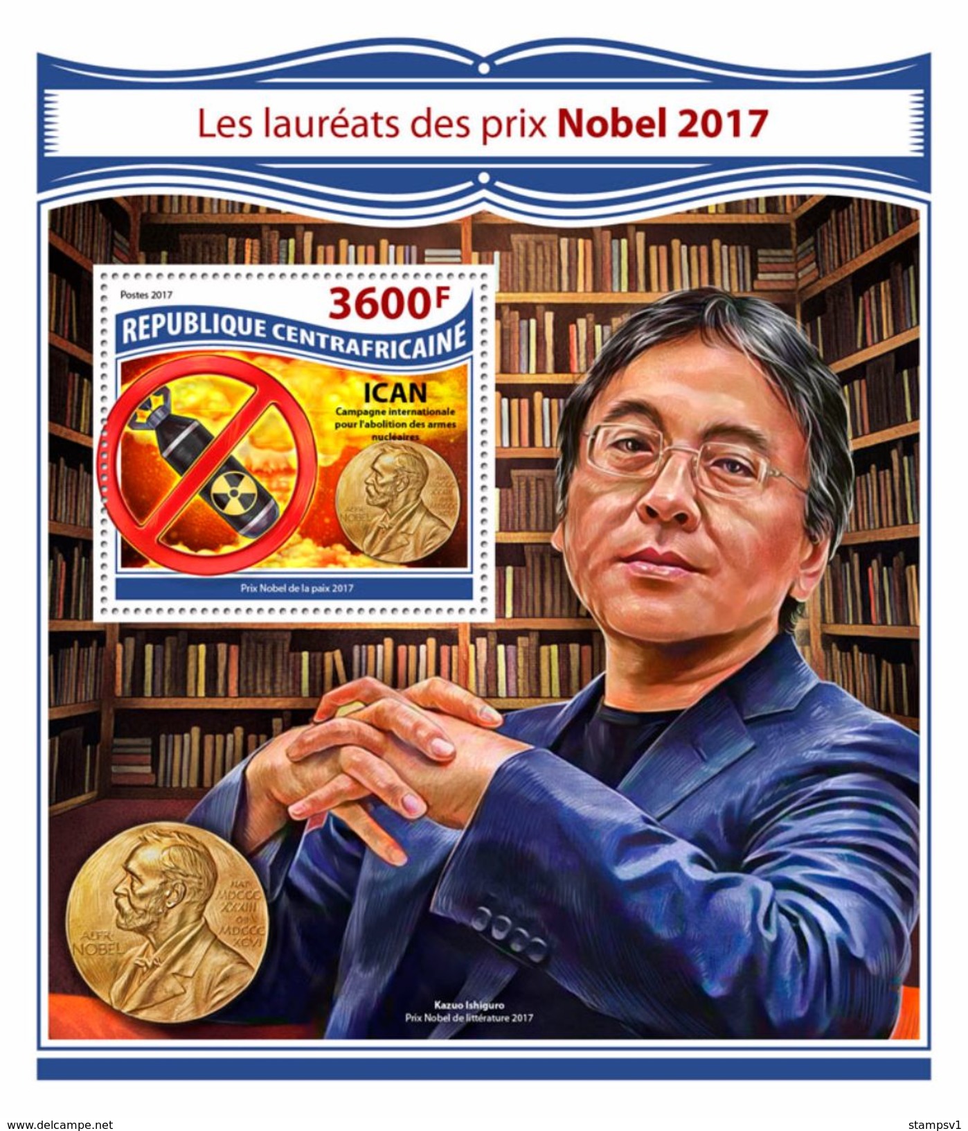 Central Africa. 2017 Winners Of Nobel Prize 2017. (807b) - Nobel Prize Laureates