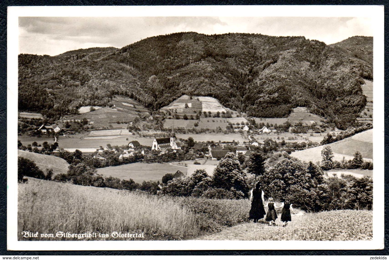 A9532 - Glotterbad - Blick Vom Silbergrübli Ins Glottertal - Gel 1927 - Hans Retzlaff - Glottertal