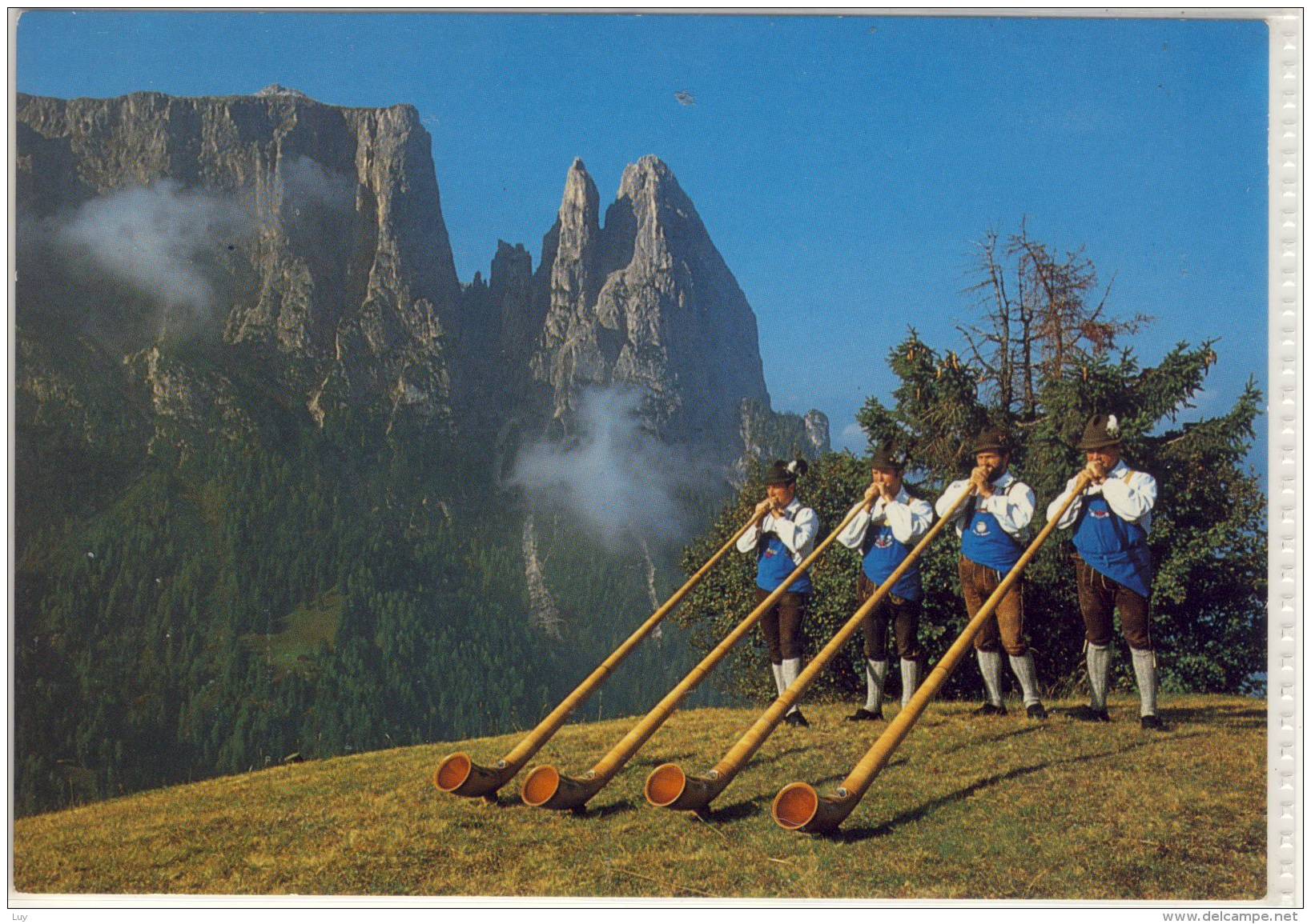 SEISER ALM ALPE DI SIUSI ALPHORN BLÄSERGRUPPE URBAN ANTON OSWALD PETER - Altri & Non Classificati