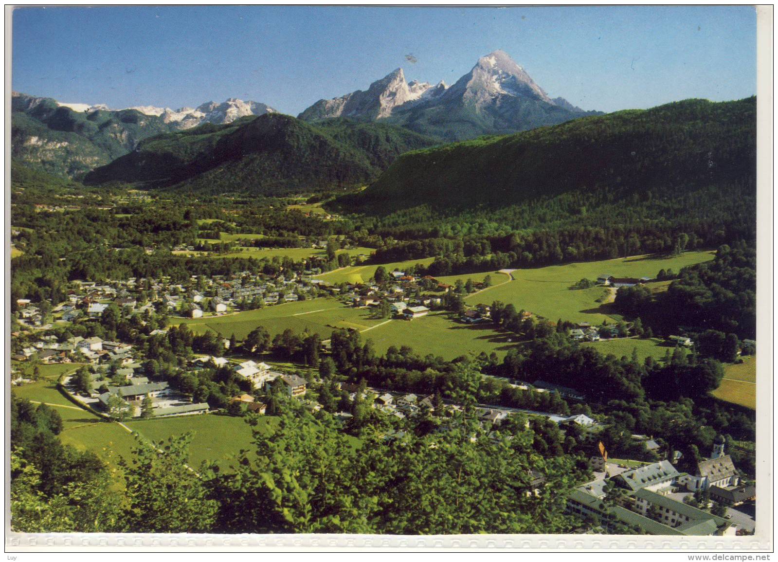 BLICK AUF BISCHOFSWIESEN UND WTZMANN PANORAMA - Bischofswiesen