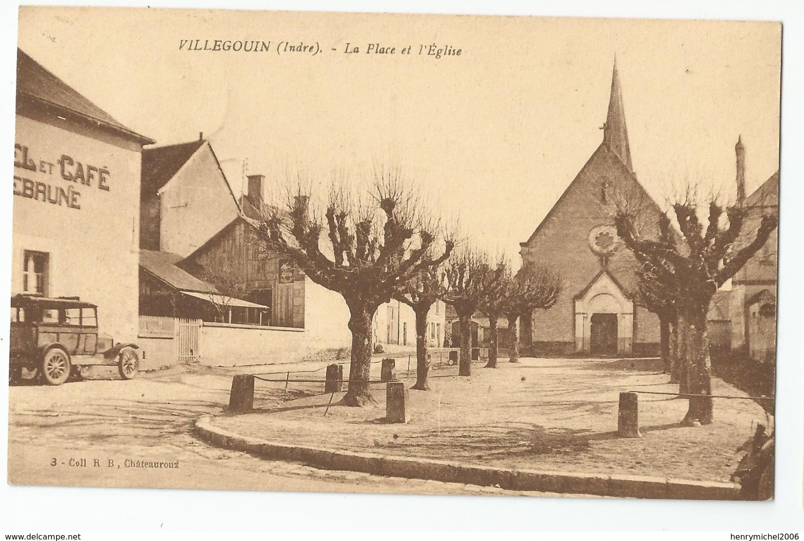 36 Indre - Villegouin La Place Et L'église - Autres & Non Classés