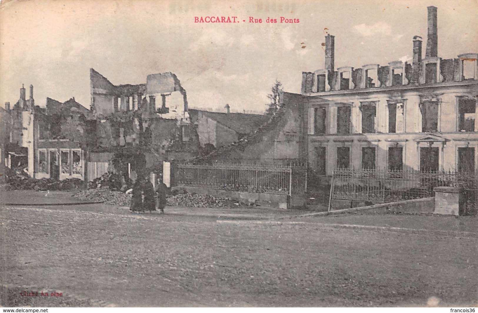 Lot De 45 CPA De Baccarat (54) - Ruines - Pendant La Guerre 1914 1918 En Lorraine - Bon état - Baccarat