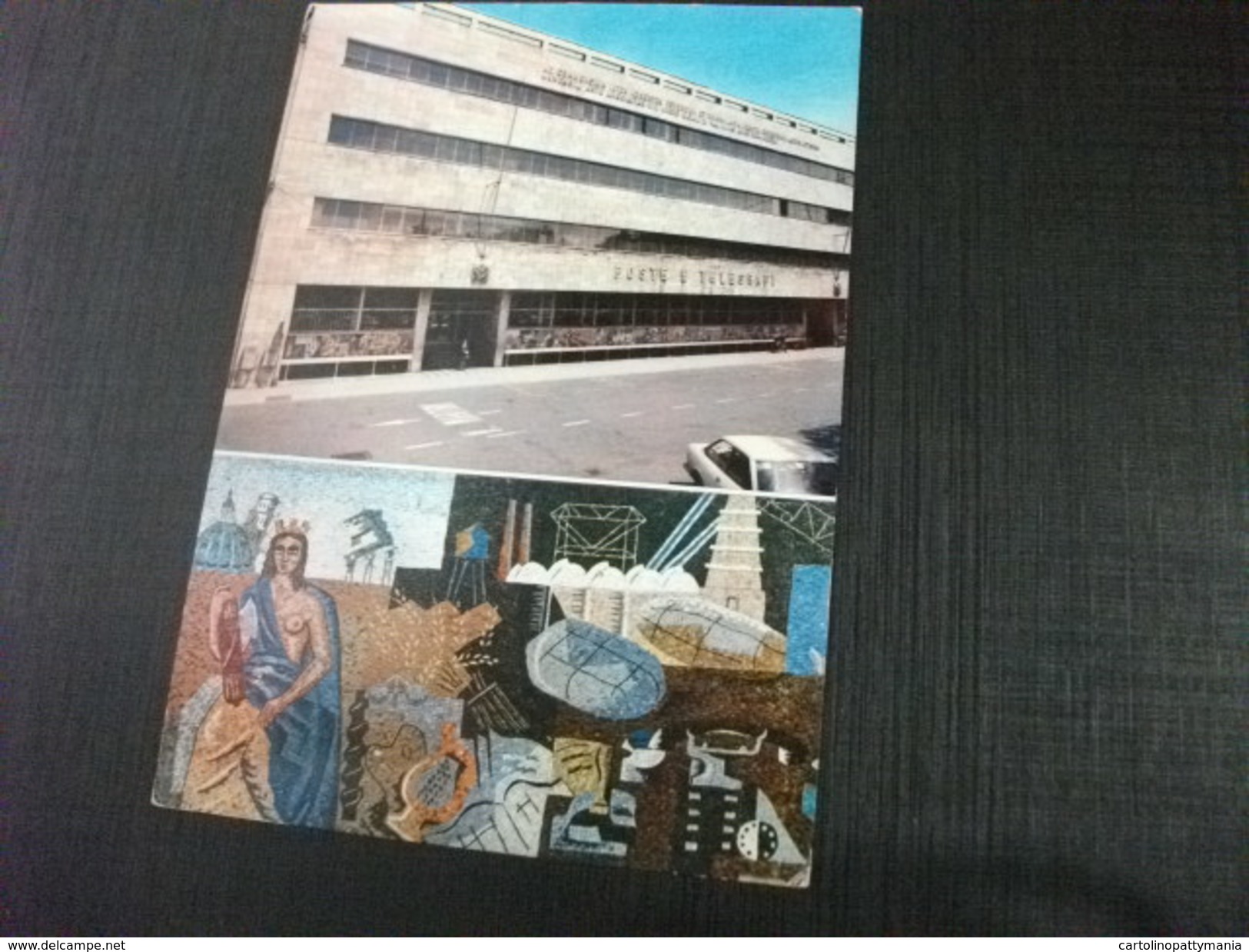 ALESSANDRIA PALAZZO DELLE POSTE MOSAICO NUDO PARZIALE DONNA - Postal Services