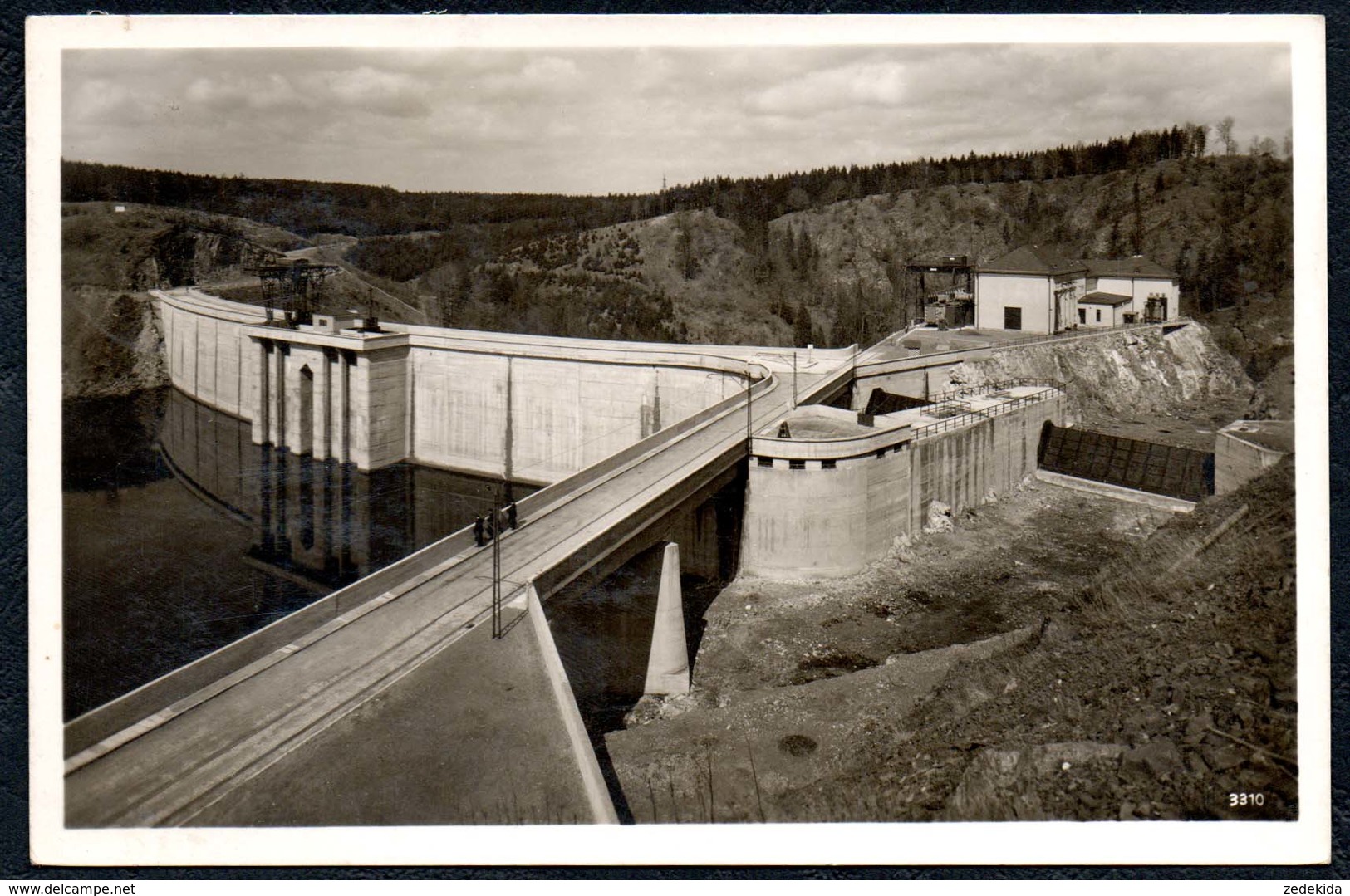 A9554 - Saaletalsperre Talsperre Staumauer Stausamm - P. König - Gel 1939 TOP - Ebersdorf
