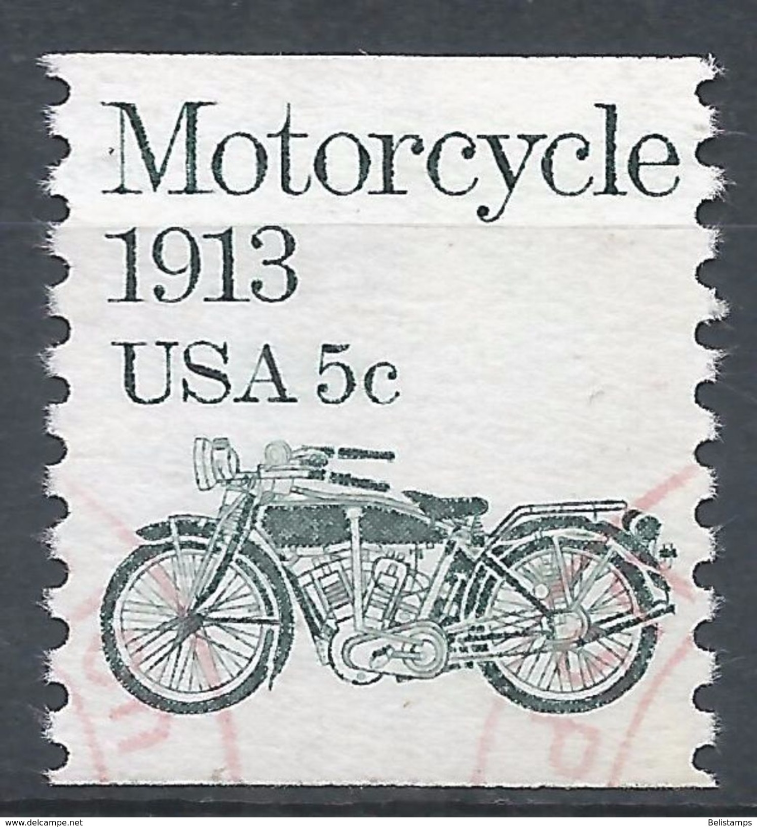 United States 1983. Scott #1899 (U) Motorcycle - Roulettes