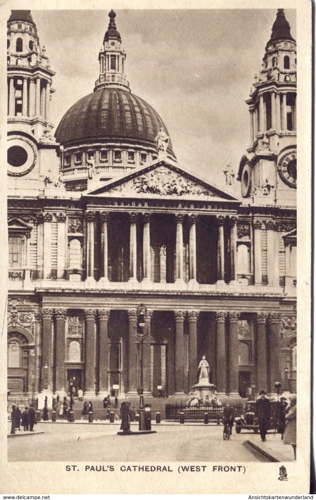 London - St. Paul's Cathedral (West Front) 1936 (002059) - St. Paul's Cathedral