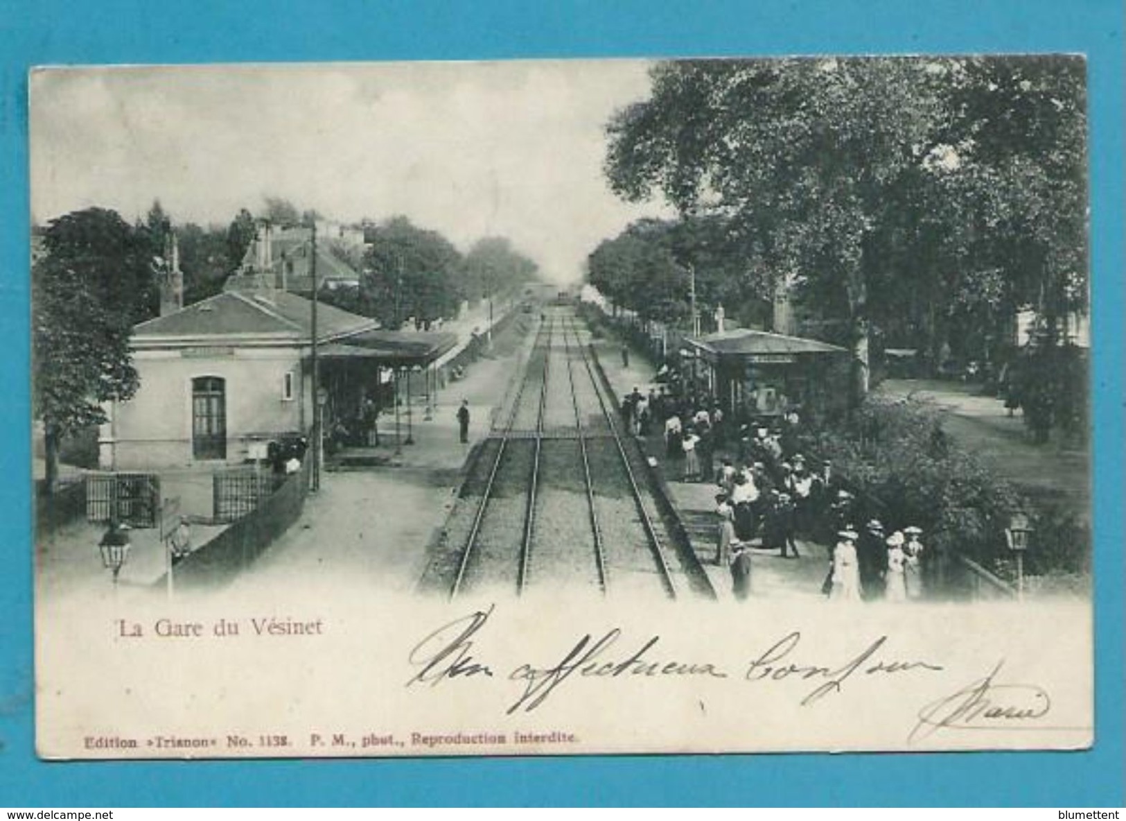 CPA Chemin De Fer Arrivée Du Train En Gare LE VESINET 78 - Le Vésinet