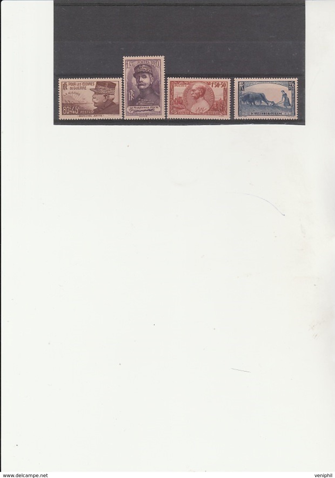 TIMBRES N° 454 A 457  - NEUF SANS CHARNIERE -  COTE :52 € - Ongebruikt