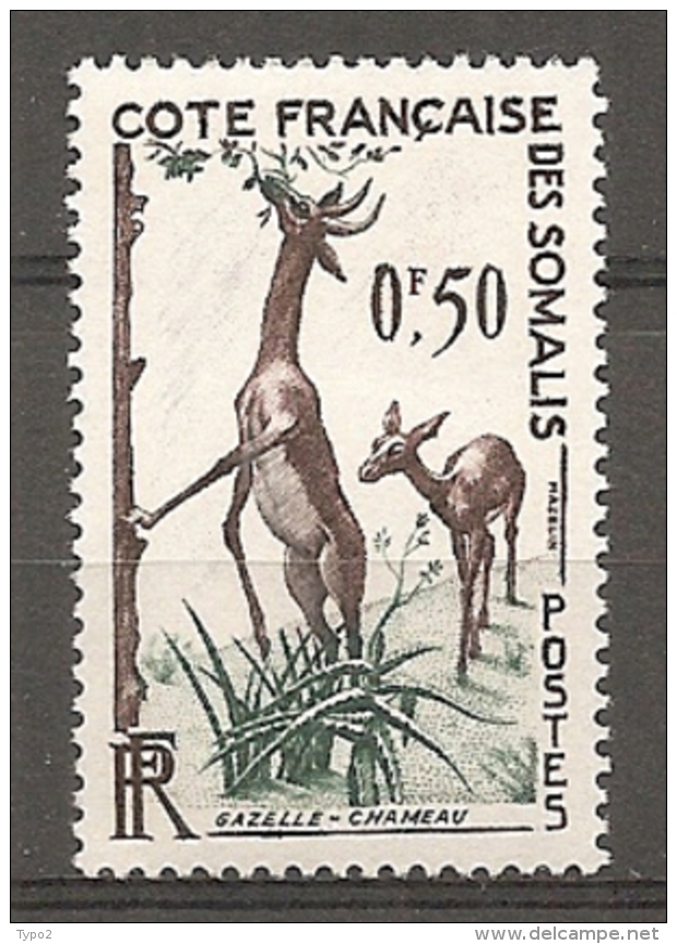 C  SOMALIS - Yv.  N° 289  ** MNH  50c  Gazelle  Cote 2,3 Euros  TBE 2 Scans - Neufs