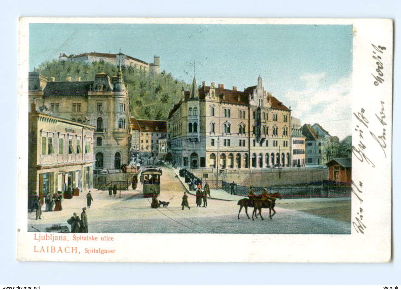 U730/ Laibach Ljubljana Straßenbahn Slowenien  AK Ca.1900 - Eslovenia