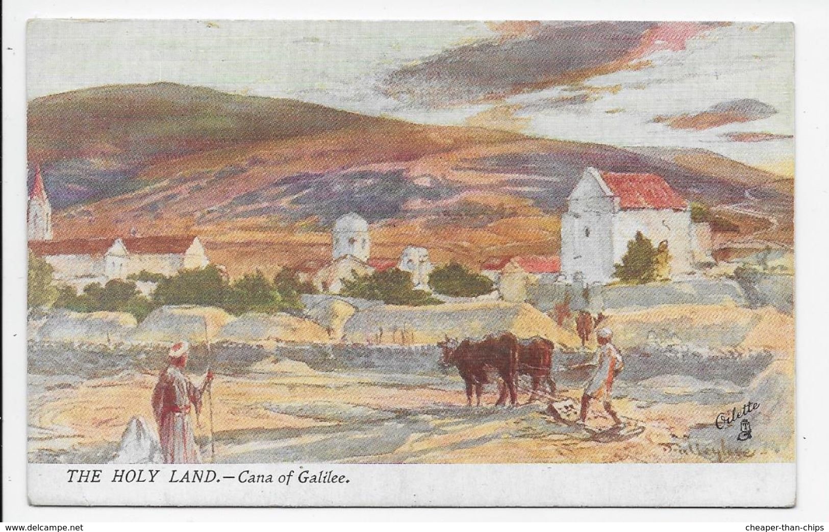 The Holy Land - Cana Of Galilee - Tuck Oilette 7310 - Israel