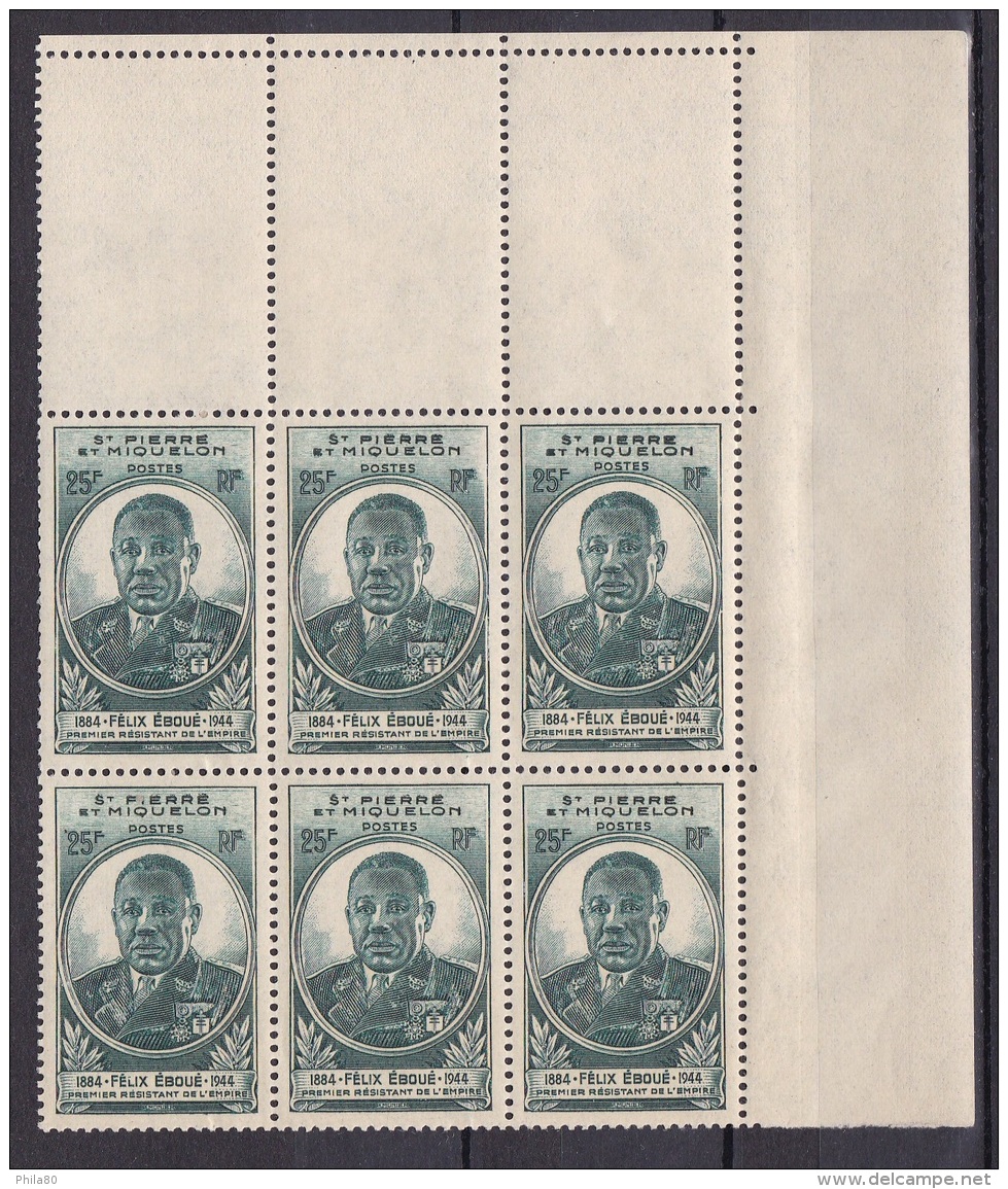 Série Gouverneur General Felix Eboué  26 Valeurs En Blocs De 6** (neuf Sans Charnière) - 1945 Gouverneur-Général Félix Éboué