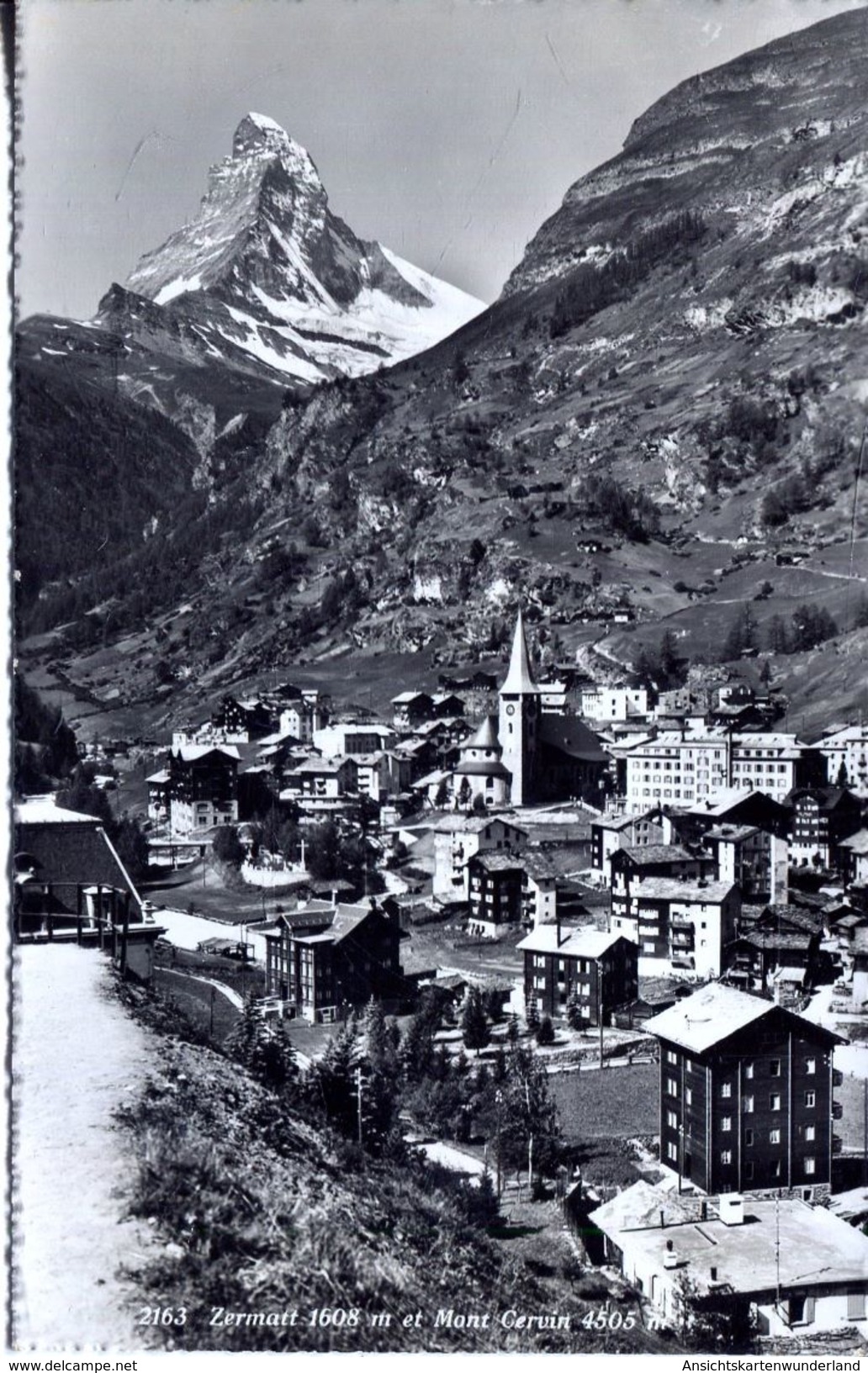 Zermatt Et Mont Cervin 1955 (002083) - Autres & Non Classés