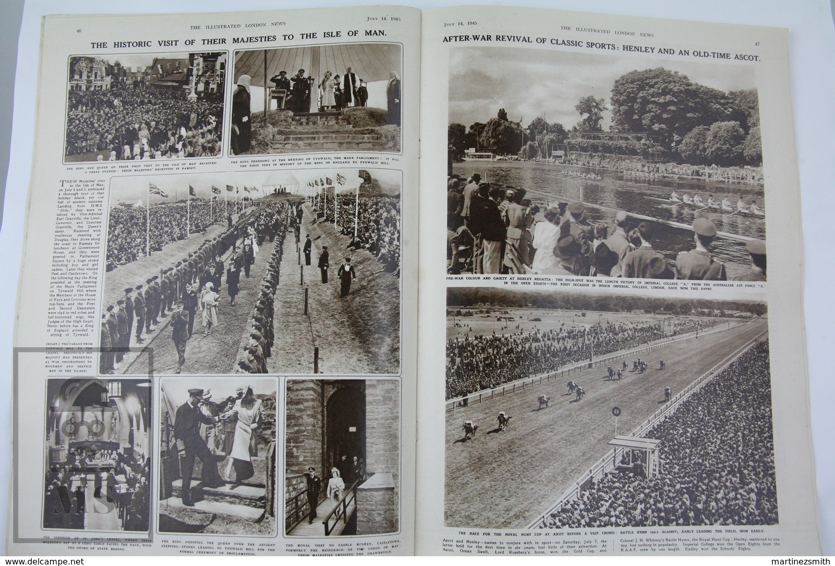 WWII The Illustrated London News, July 14, 1945, Reichstag Ruins, Veterans Of Tobruk, Secret German Weapons - Geschichte