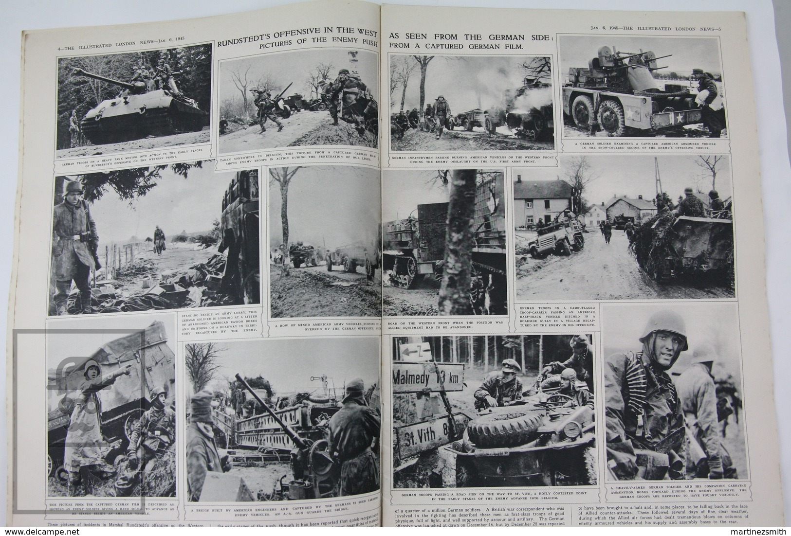 WWII The Illustrated London News, January 6, 1945, Churchill, Street Battle In Athens, The War In Italy - Geschichte