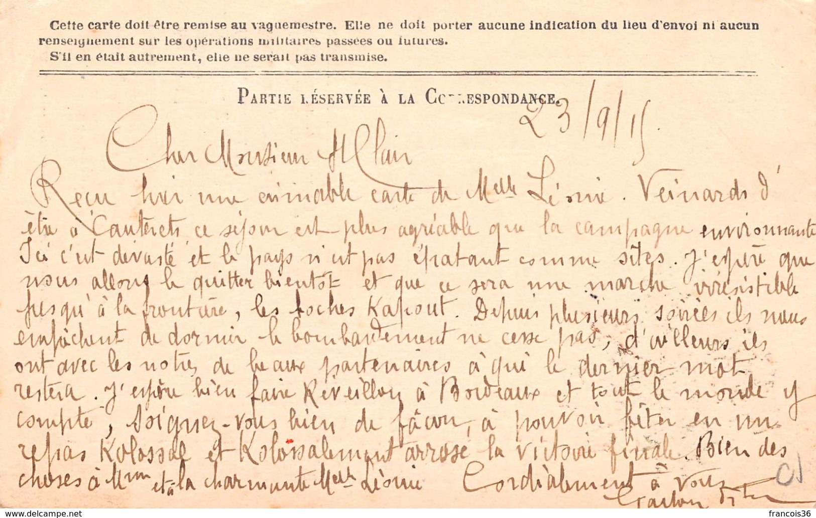 Lot De 83 CPA En Franchise - Correspondance Des Armées De La République - Témoignages De Guerre 1914 1918 - Autres & Non Classés