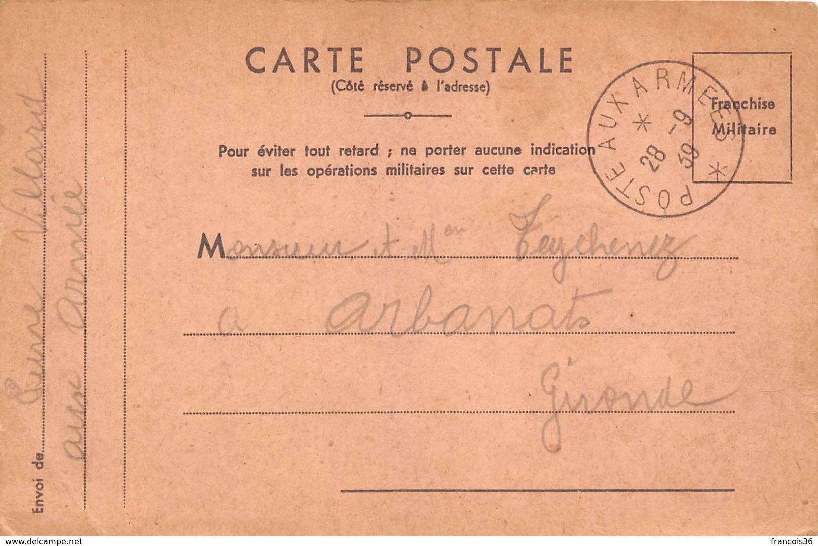 Lot de 83 CPA en franchise - Correspondance des Armées de la République - témoignages de guerre 1914 1918