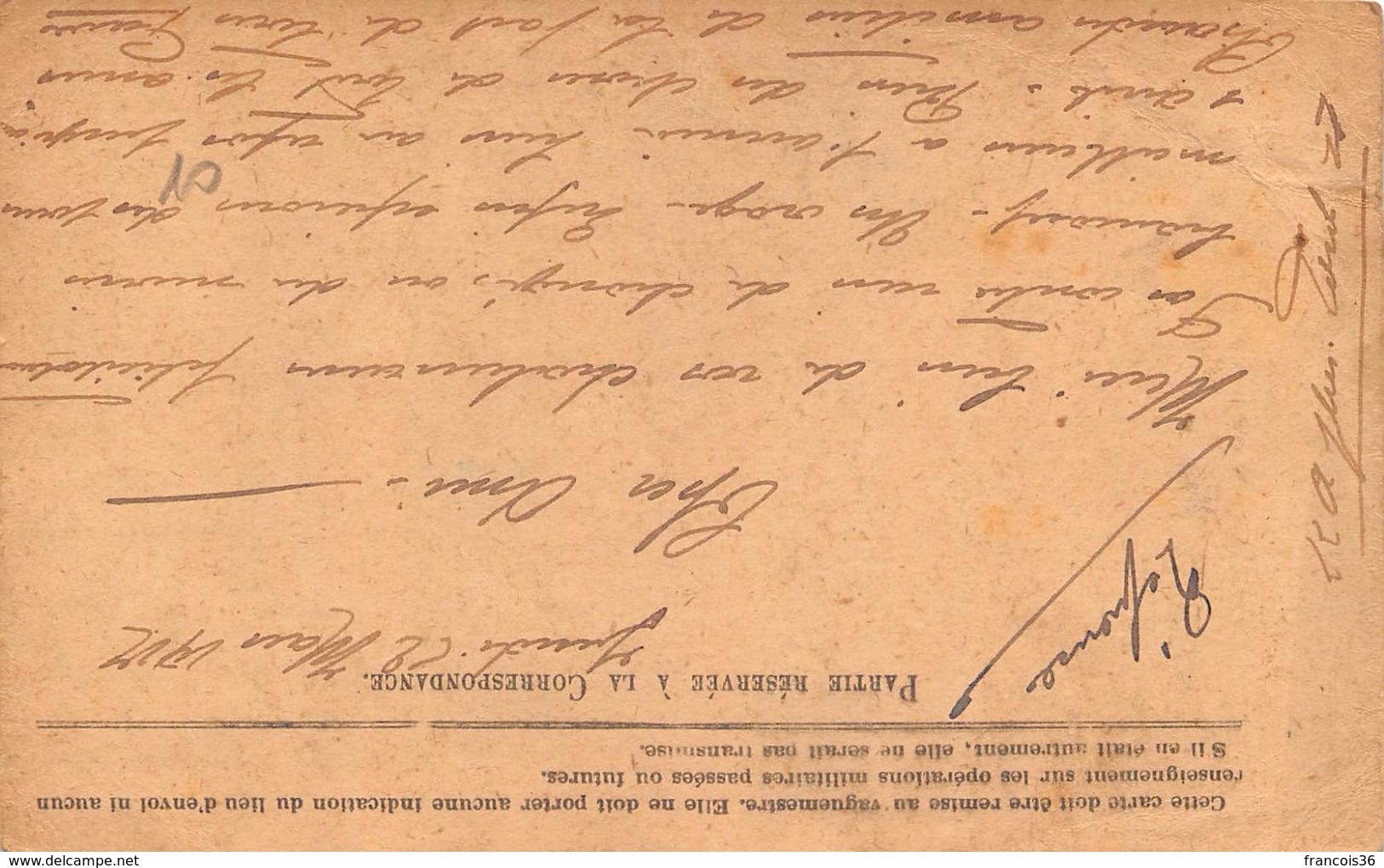 Lot de 83 CPA en franchise - Correspondance des Armées de la République - témoignages de guerre 1914 1918